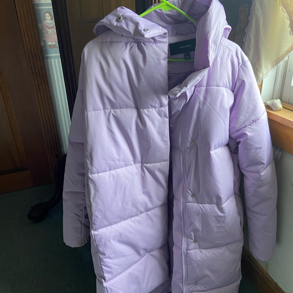 Vero Moda Light Purple Puffer Jacket